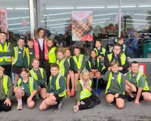 Winchester Rural School pupils enjoy a day out at New World Temuka as part of the Food for...