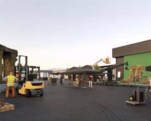 An artist’s impression of outdoor filming at the proposed Ayrburn Screen Hub. IMAGES: SUPPLIED