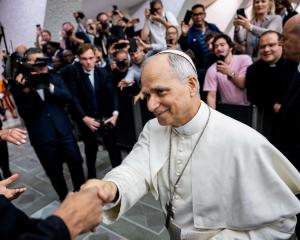 Pope Leo XIV during an audience with representatives of the media at the Vatican. Photo: Reuters 
