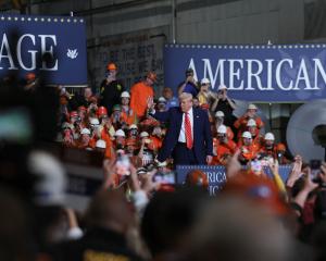 US President Donald Trump visits US Steel Corporation–Irvin Works in West Mifflin, Pennsylvania....