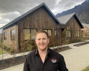 Fowler Homes’ Queenstown franchisee Jason McGirr with his company’s new Jack’s Point showhome....