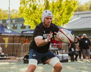 Former Otago and North Otago forward Charles Elton in action during a training session with the...