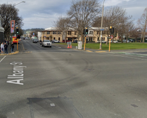 The intersection where the pedestrian was hit. Photo: Google Maps 