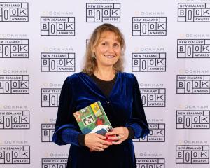 Mary and Peter Biggs Award for Poetry winner Emma Neale, of Dunedin, at the Ockham New Zealand...