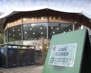 The Dunedin Botanic Garden cafe has closed. PHOTO: GERARD O’BRIEN
