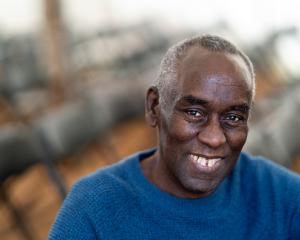 Alex Wheatle, author, playwright and screenwriter, at the Hay Festival 2024 on May 25, 2024 in...