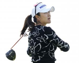 South Korea’s A. Lim Kim drives from the 14th tee during the first round of the US Women's Open...