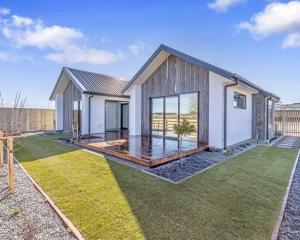 A completed show home in the Elmbridge Mews subdivision near Prestons Park. Photo: Supplied