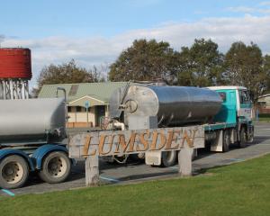 A water tanker sits in the middle of Lumsden waiting to help in case water runs out. In the end...