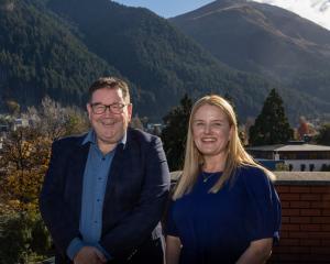 University of Otago vice-chancellor Grant Robertson and Palo Alto Networks New Zealand managing...