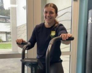 Ella Rowe, of Bayfield High School, gets in some training. Photos: supplied