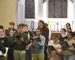 The Southern Youth Choir rehearses at All Saints Church recently. Photo: Gregor Richardson