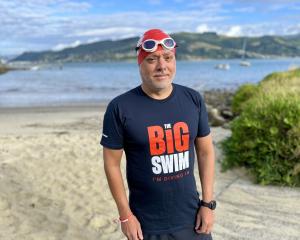 Joining Coastguard fundraising efforts is local ice swimmer Francois Lambrechts. PHOTO: SUPPLIED

