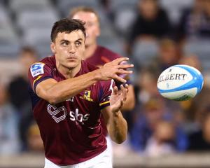 Taine Robinson will get another chance in the No10 jersey for the Highlanders on Friday. Photo:...