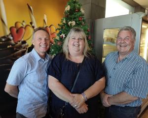 Loburn School principal Stuart Priddy (left), Amberley Pre-School centre manager Kelly Scanlan...