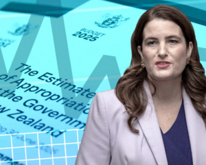 Finance Minister Nicola Willis reveals her "no BS" Budget on Thursday afternoon. Photo: RNZ
