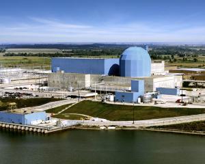 A nuclear plant in Clinton, Illinois, which sells power to Meta Platforms Inc. PHOTO: TNS