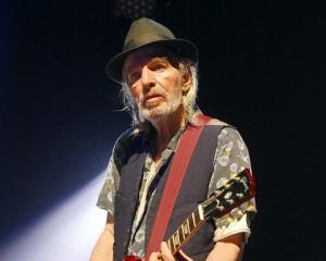 Brian James of The Damned performs on stage at the Eventim Apollo, Hammersmith, London, October...