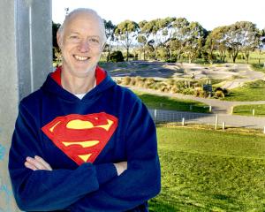 Rick Houghton outside the club in his trademark sweatshirt. Photo: Geoff Sloan