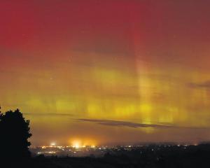 The aurora putting on a show over Oxford this month. PHOTO: GARY NAULLS