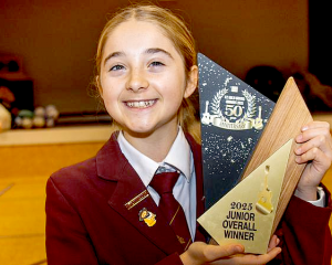 Cleo Fitzgerald won the junior vocal solo and junior gospel categories. PHOTO: GEOFF SLOAN