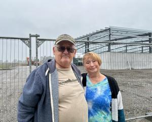 Dave McFarlane, left, and his partner Dorothy Lewis say the construction site near their property...