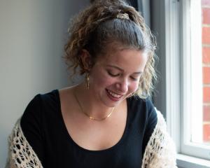 Isabella Miscisco weaves her magic, making fashion for people. Photo: Seren Stevens