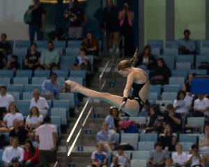 Otago Girls' High School diver Lyvia Nilsen. Photos: supplied