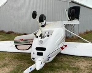 A New Zealand Airline Academy plane that was destroyed at the Oamaru Airport after a severe...