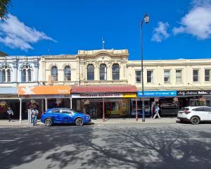 The Thames St businesses before renovation. PHOTOS: SUPPLIED
