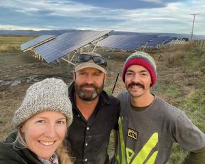Supporting farmers to look at sustainable energy options such as solar are (from left) Becks...