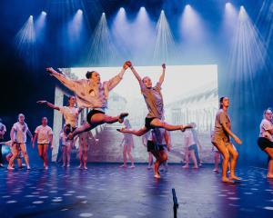 Southland Girls’ High School students perform on the Civic Theatre stage for Showquest Southland....