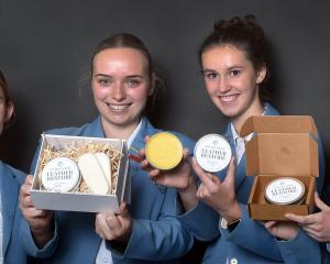 St Hilda’s Collegiate students (from left) Ellie Templeton, Meg Miller, Greer Egan and Emi Martin...