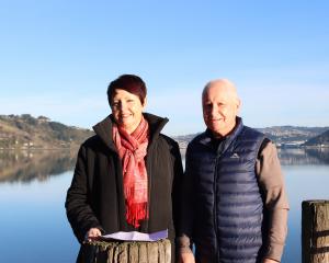 Running with the flow . . . Investigating traffic plans are Emerson’s Dunedin Marathon race...
