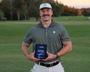 Former Geraldine golfer George Wardell has won his first international long drive title. PHOTO:...