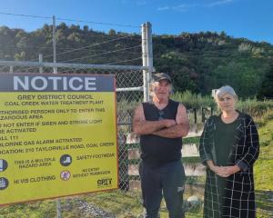 Landowners Adrian and Christine Van Dorp are concerned the Taylorville Resource Park will impact...