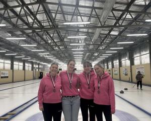 Competing in the national women's curling championship at Maniototo Adventure Park are Team...
