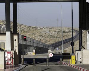 A West Bank checkpoint. PHOTO: REUTERS