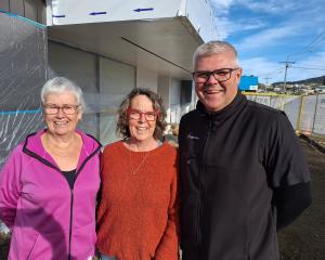 Riverton Community Op Shop manager Annette Alexander (centre), along with Riverton Community Op...