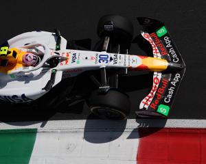 Liam Lawson will have it all to do after a disastrous qualification in Italy. Photo: Reuters 