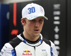 Liam Lawson finished the race out of the points in 15th place. Photo: Reuters 