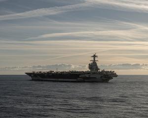 The US aircraft carrier Gerald Ford has been deployed to the region. File photo: Getty Images