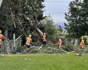 Power was cut to as many as 1600 customers across when the storm hit on Thursday. Photo: Claire...