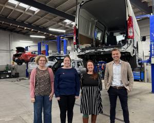 Gearing up to hold another free women’s car maintenance event are (from left) Zonta Timaru...
