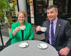 Louise Upston and David Seymour. Photo: RNZ 