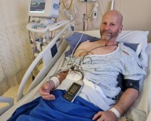 Mark Smith was in hospital for assessment and surgery after the event. PHOTO: SUPPLIED