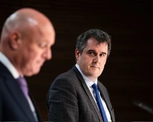 Chris Bishop (R) says Christopher Luxon (L) is doing a "wonderful job" as prime minister. Photo:...