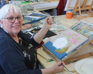 Student Yvonne Dickson has been working on this piece for the Art for Leisure sale, to be held at...