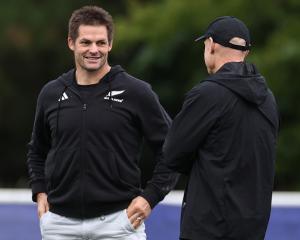 Richie McCaw at an All Blacks training during the 2023 Rugby World Cup. Photo: Getty Images