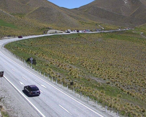 The crash closed the Lindis Pass (SH8) until about 3pm. Photo: NZTA/Waka Kotahi